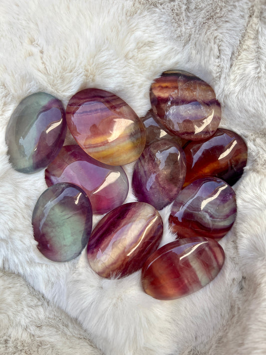 Fluorite Palm Stone