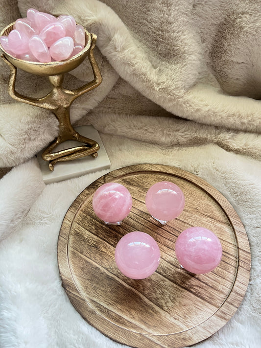 Rose Quartz Spheres