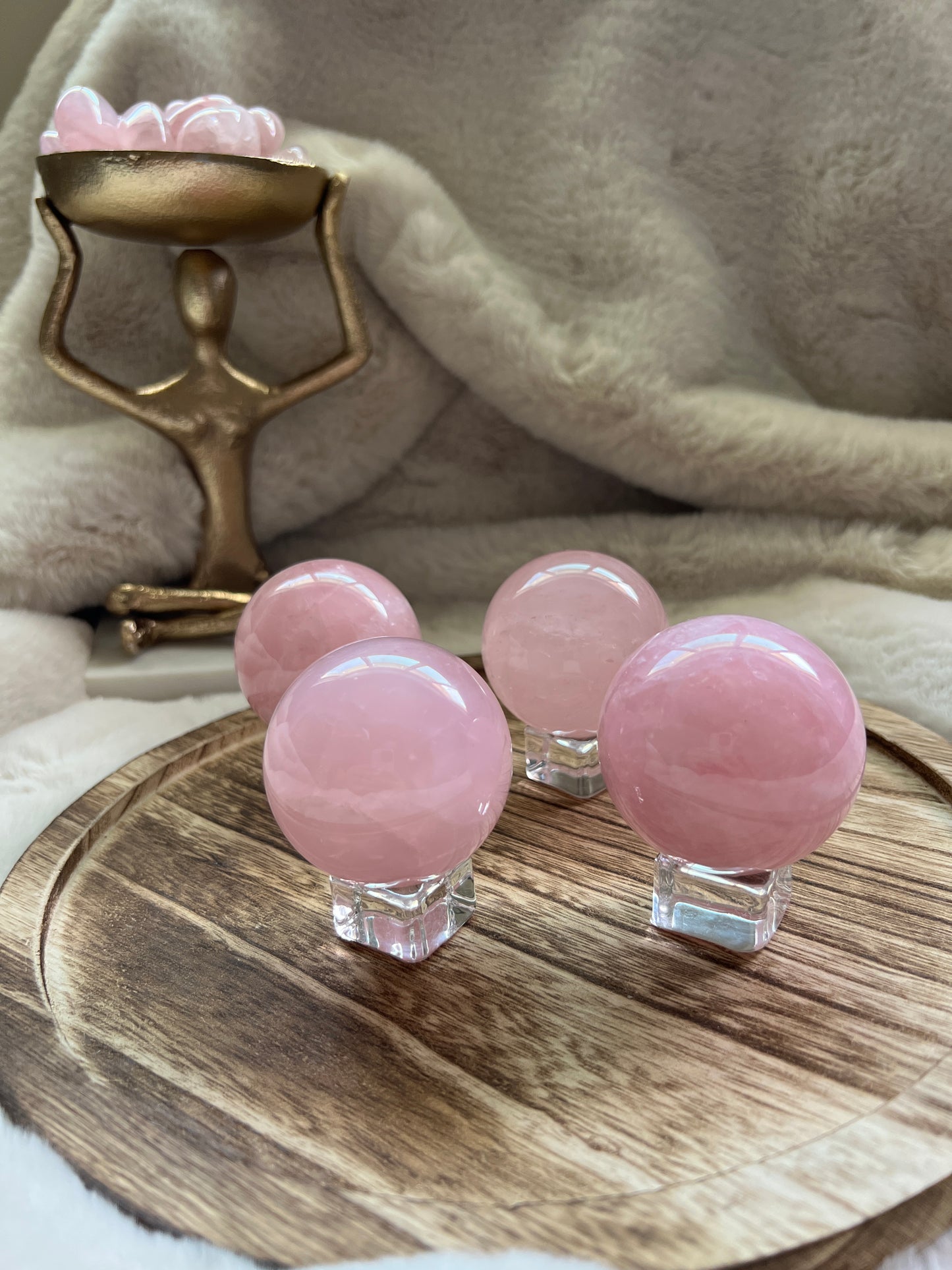 Rose Quartz Spheres